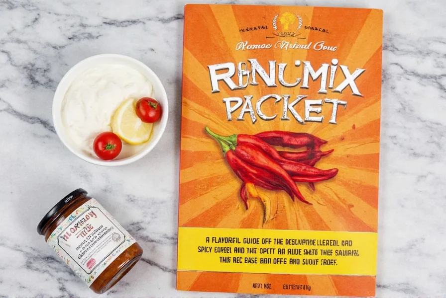 A display of ranch mix packets at a grocery store
