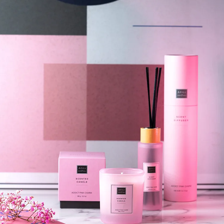 

New design 150 ML wholesale reed diffuser, Pink white blue