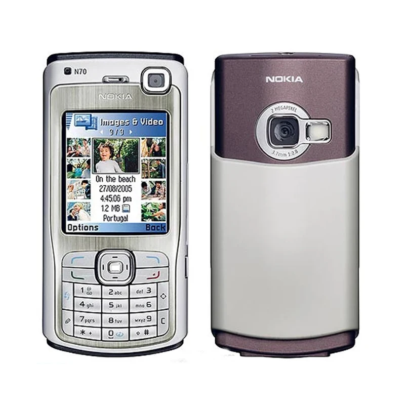 

Free shipping For Nokia N70 Mobile Keypad Phone 2.1" FM Radio Symbian OS With Arabic Keyboard