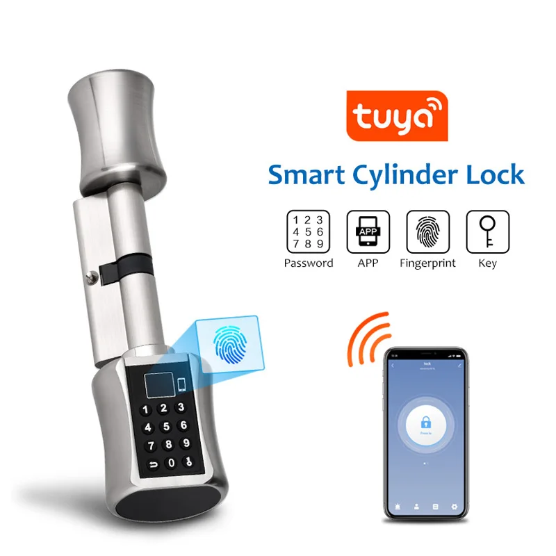 

Tuya Smart Mobile App WIFI BLE APP Biometric Fingerprint Scanner Door Lock Keyless Lock