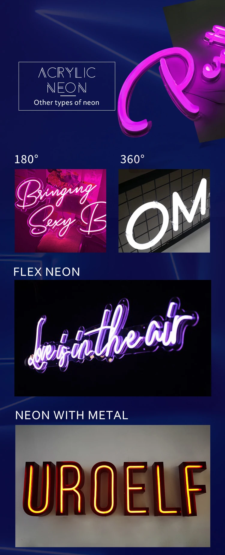 Neon Sign Custom Lightd Neons Signage Signs Flex Letters Led Custom