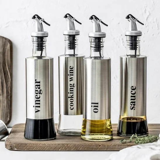 

Home kitchen tools high quality stainless steel spice jar vinegar/cooking wine/sauce/oil castor, Customized color