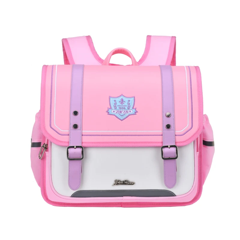 

Schoolbags for primary school students grades 1-6 horizontal version of the British style double shoulder school backpacks