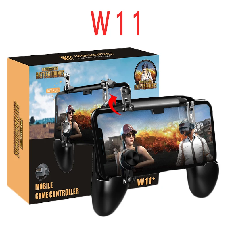 

W11 Mobile Handle joystick gaming trigger Sensitive Shoot and Aim for pubg