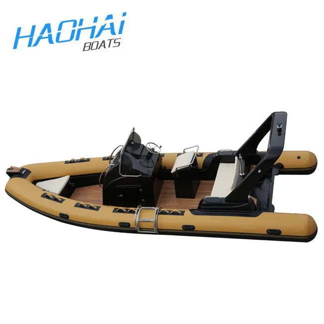 

6.8m Customized Size PVC/Hypalon Inflatable Canoe Kayak rigid inflatable fiberglass hull boat with engine, Optional