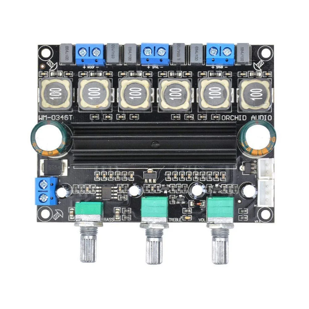 

TPA3116D2 Subwoofer Amplifier Board HiFi Digital 2.1 Channel Amplifier 10-25V 50WX2+100WX1
