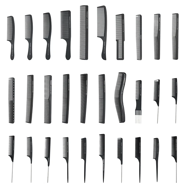 

High Quality Carbon Com,b Plastic Hair Comb Black Comb Carbon Pocket Comb