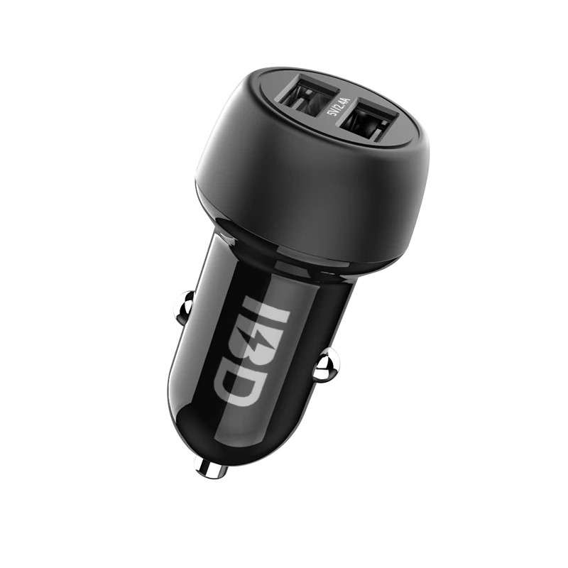 

IBD OEM Multifunction 12V Mini Usb Phone Charger 12W Dual USB Port Smart Fast Car Charger For Cell Phone, Oem color