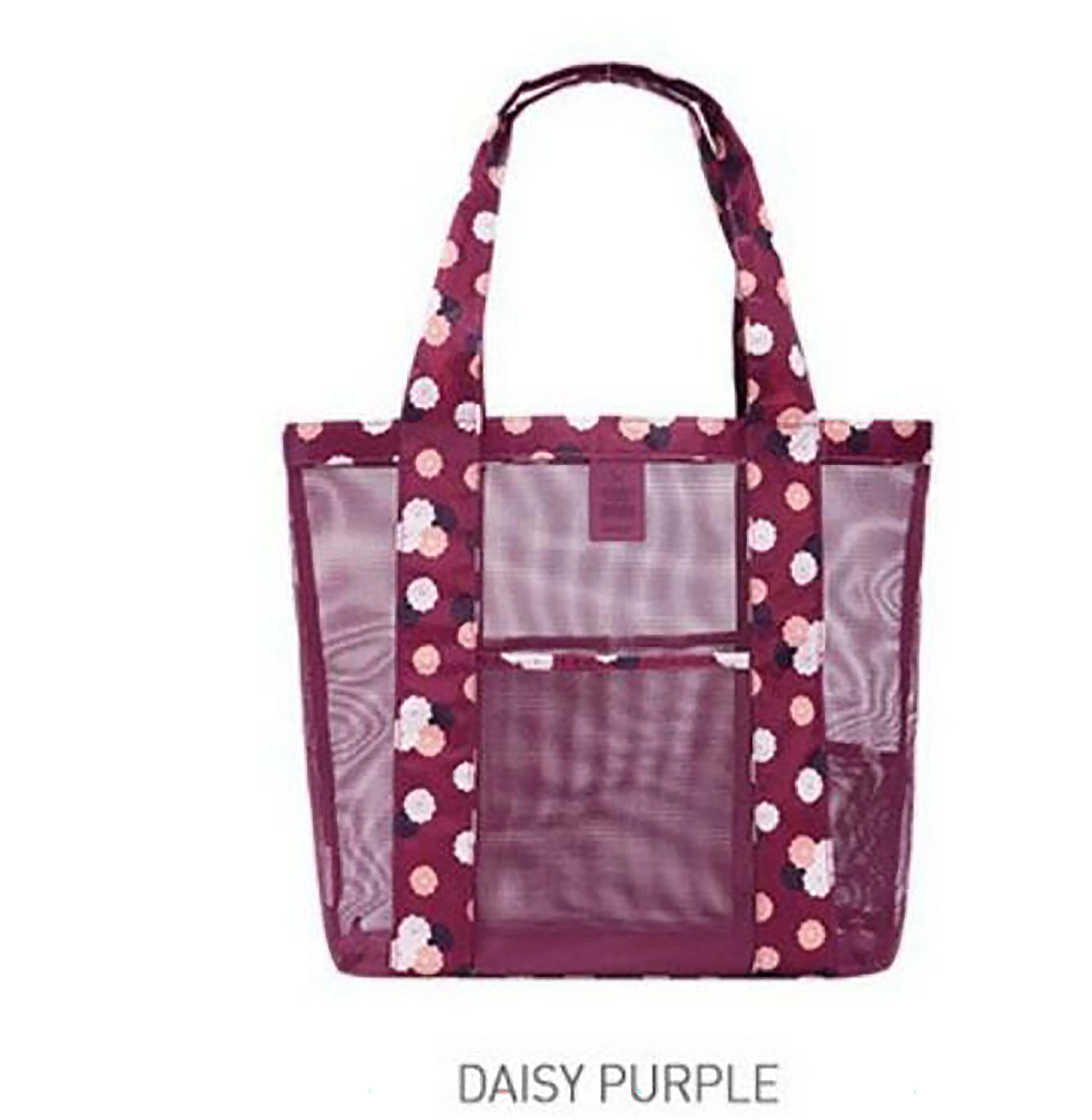 

Large Mesh Beach Bag Multipurpose Tote Bag Shoulder Bag for Travel Shopping Gym and Picnic, Customized colors