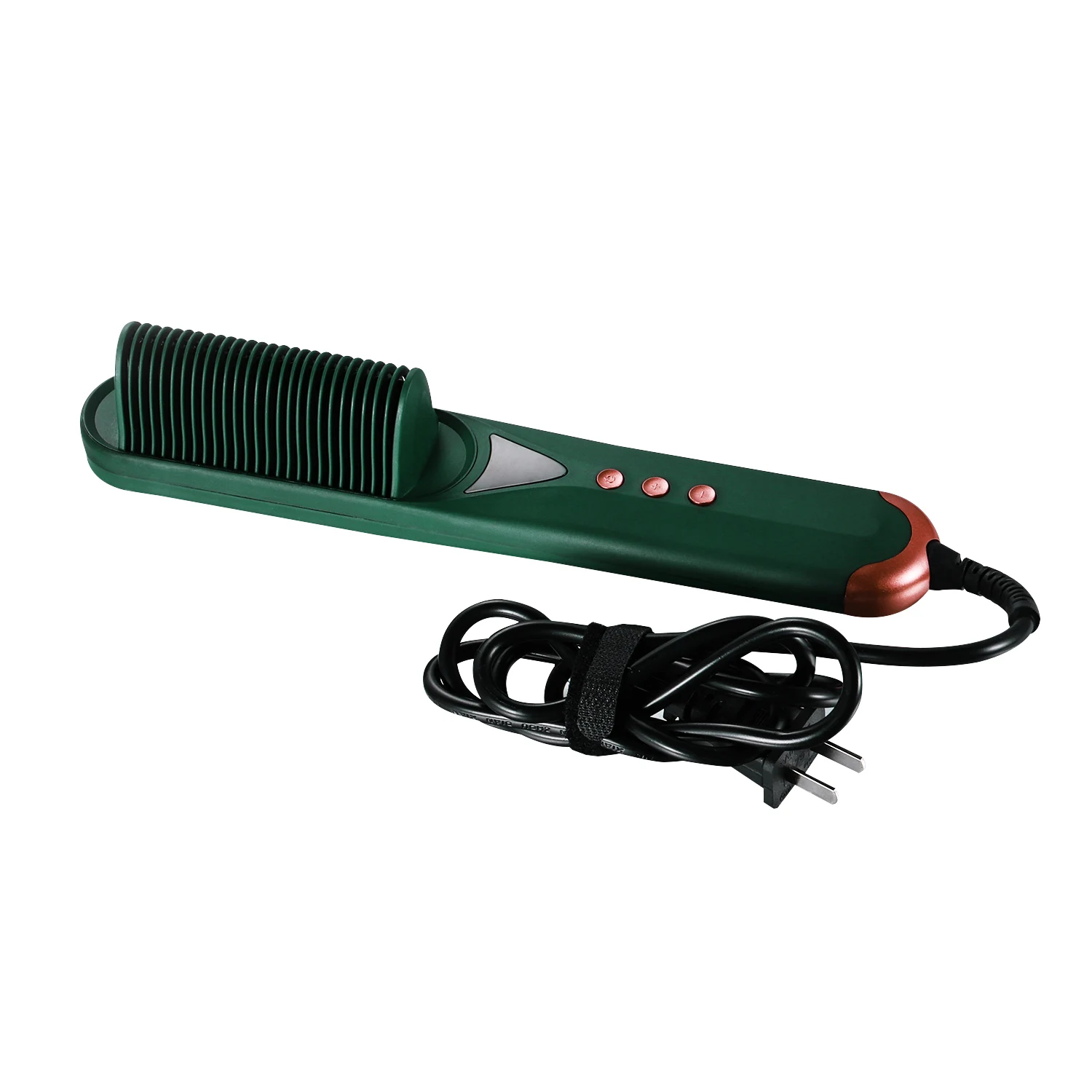 

Dropshipping electric hair straightening comb hair straightener brush straightening, Green