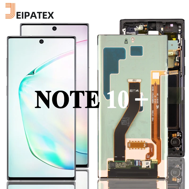 

100% Tested LCD For Samsung Galaxy Note 10 Plus LCD Display Screen for Samsung SM-N975F N975F/DS N975U N975W N9750/DS Digitizer, Aura glow, aura white, aura black, aura blue