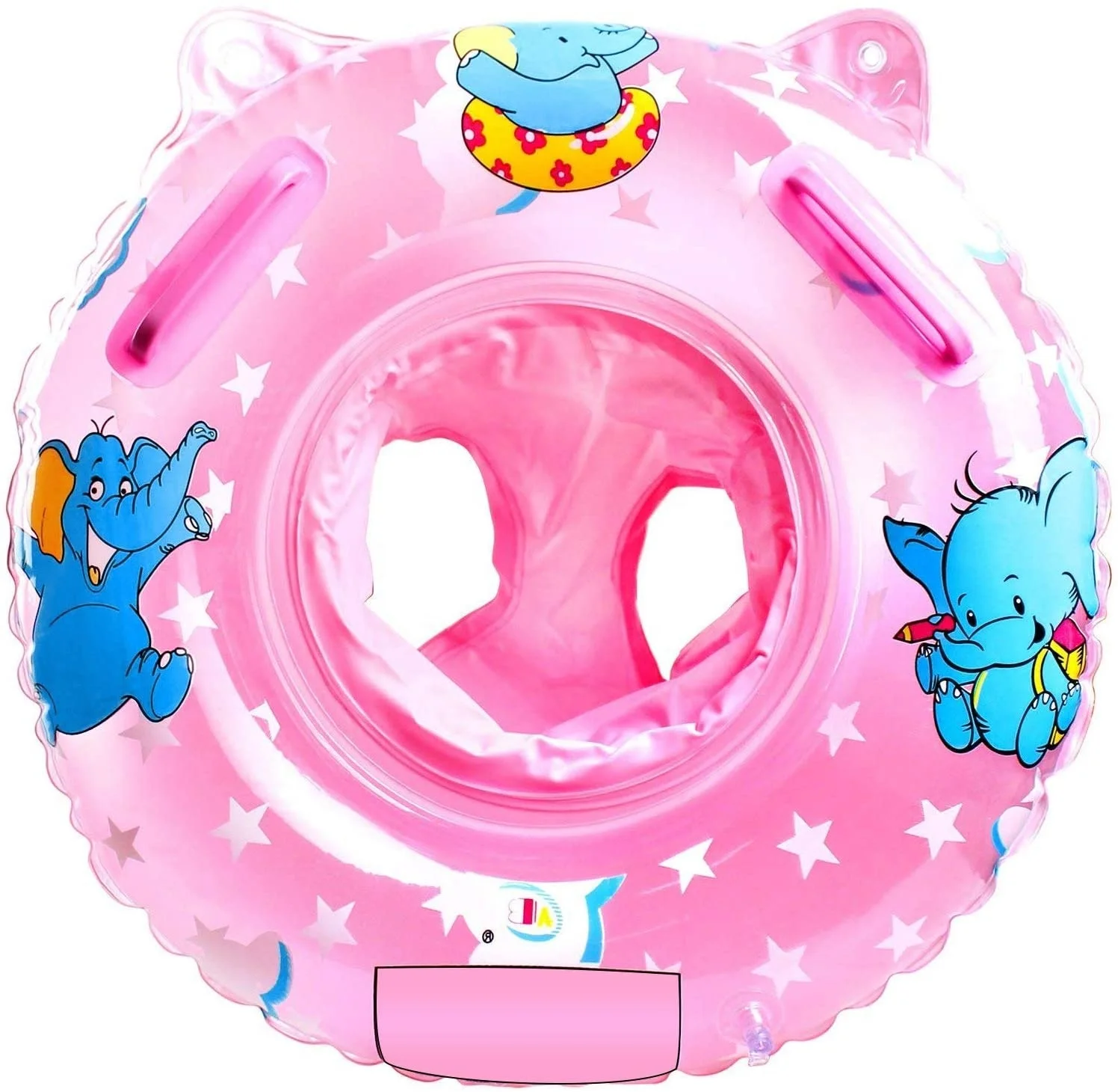 

Gutsbox Swimming Ring Baby Inflatable Seat Swimming Pool Trainer for Baby, Blue, pink
