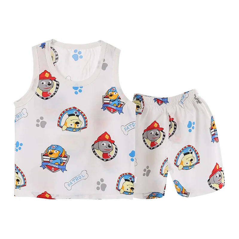 

Summer Children's Vest Set Chiffon Chiffon Baby Pajamas Sleeveless Vest