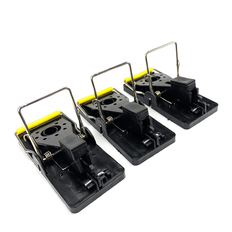 

High Quality Black Plastic Spring Fast Mouse Trap Disposable Plastic Rat Trap, Balck