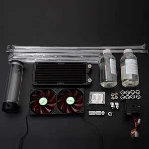 Syscooling high quality good performance liquid cooling system kits for pc with ultra quiet feature