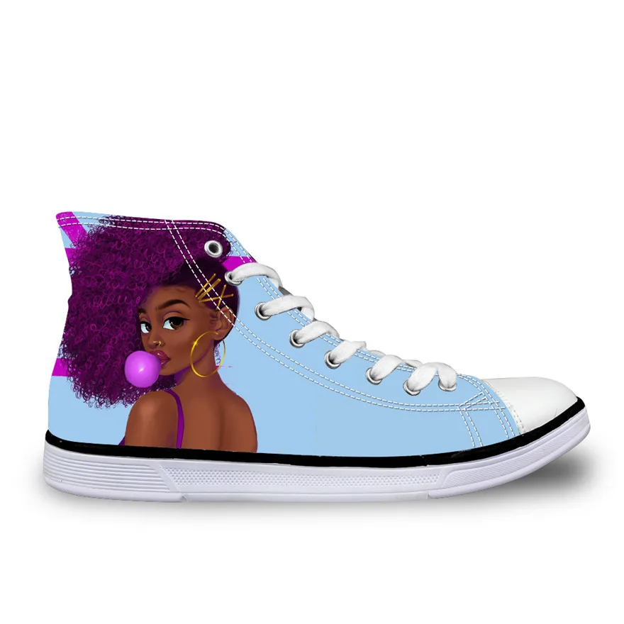 

Women Shoes Sneakers Fashion Custom Printed African Girls High Top Ladies Vulcanized Canvas Shoes For Teenagers Girls, Requirement