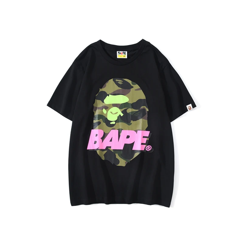 

New Arrival Fashion High Street Shark Camouflage O Neck Men'S T-Shirts,T Shirt Men bape t shirt