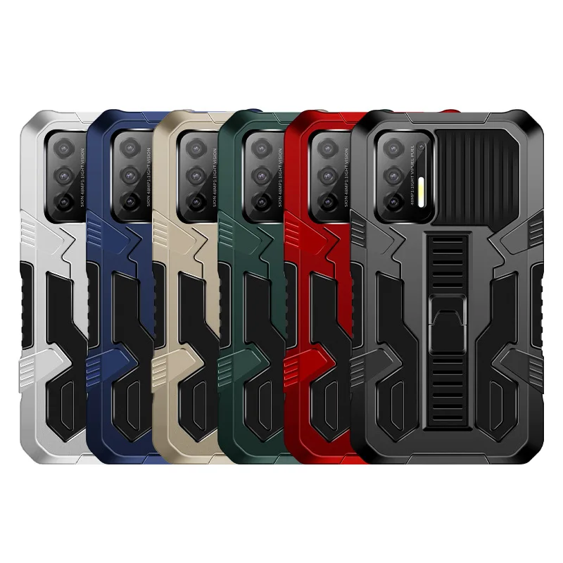 

2-in1Invisible bracket For A72 Armor Anti-drop phone case hybrid shockproof armor hard cover For Samsung a52 phone case, 6 colors