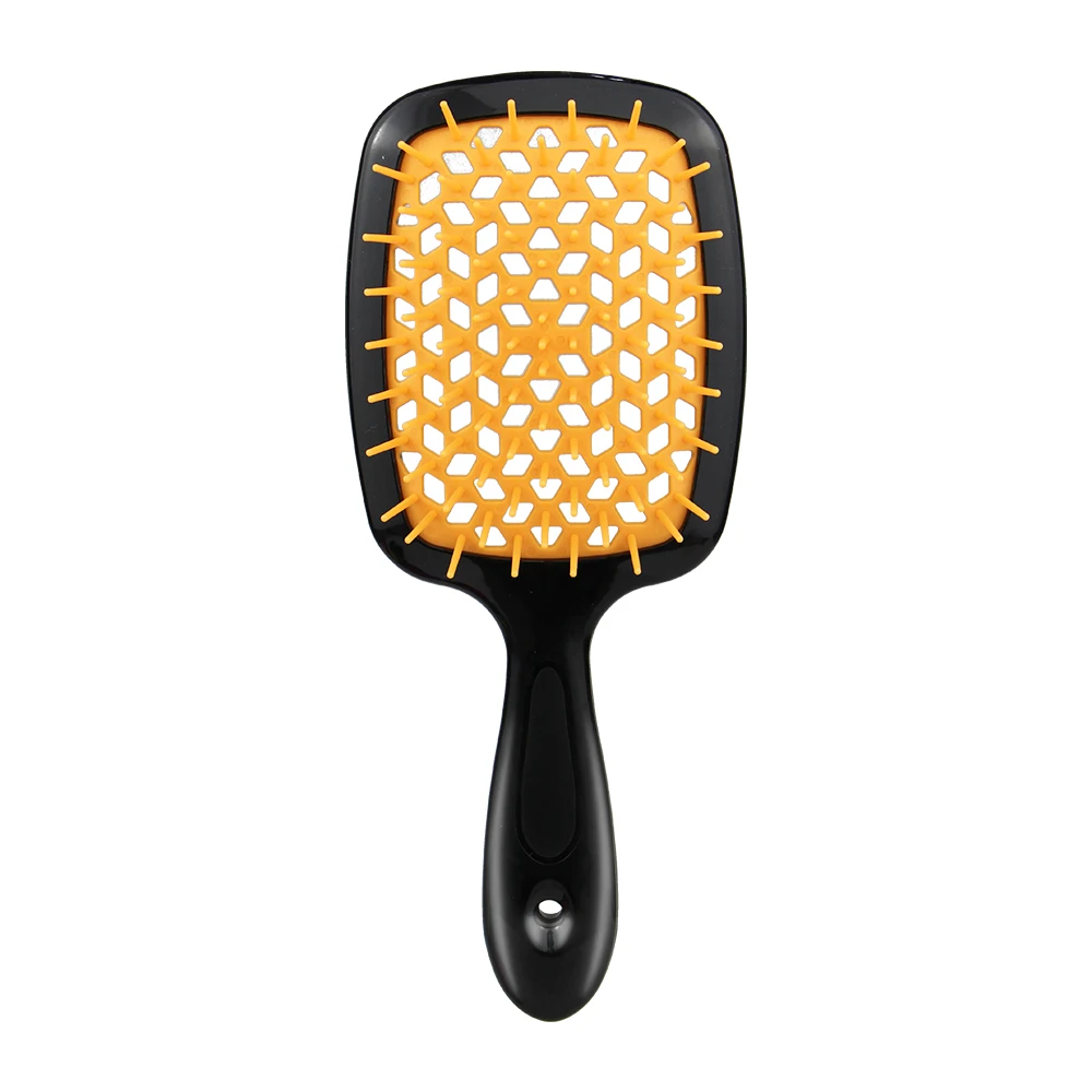 

Masterlee new design custom logo plastic Hollowing air comb big mesh massage Hair Brush, Candy color