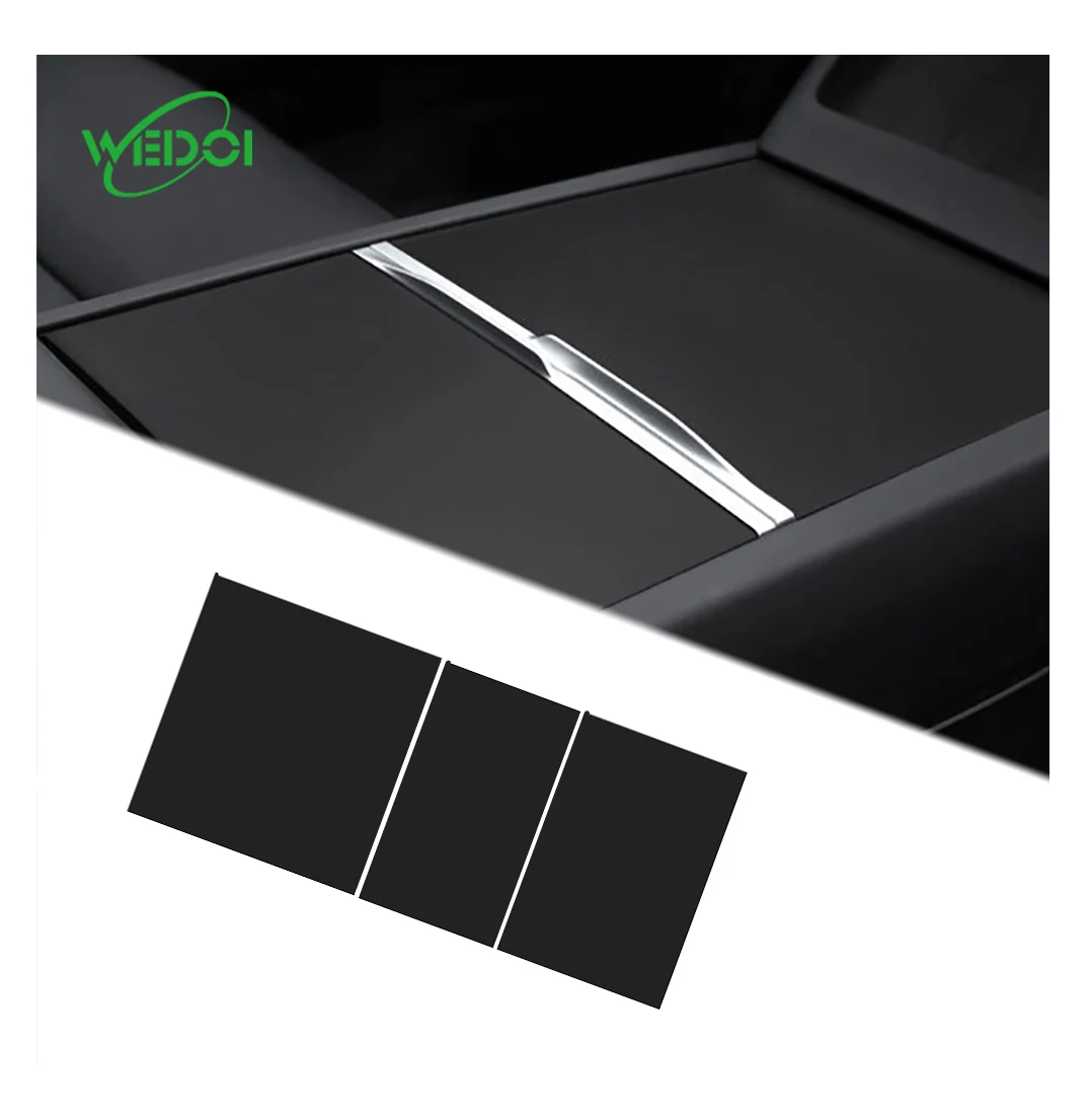 

Carbon fiber style interior modifications Central Control Panel Sticker Accessories For Tesla Model 3 highland Console center wr