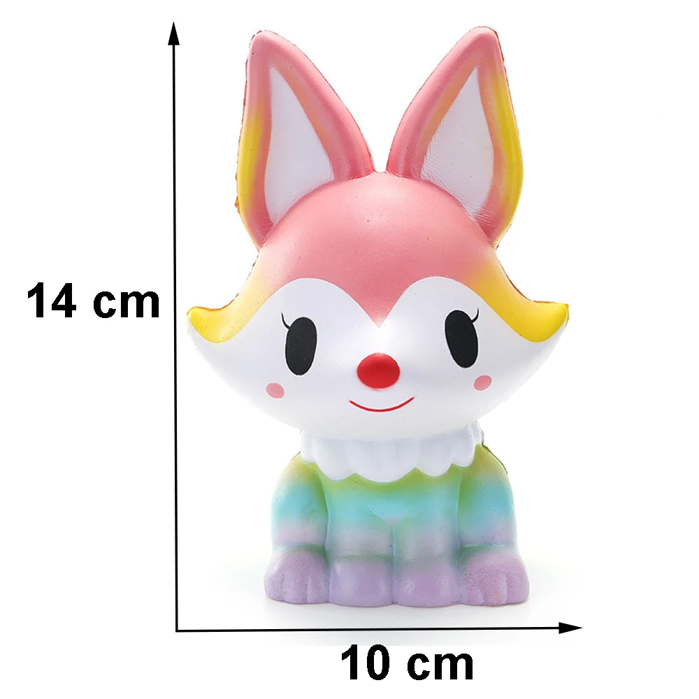 
2019 custom slow rising PU foam kawaii scented Soft squishy animal toys squishies animals fox toy 