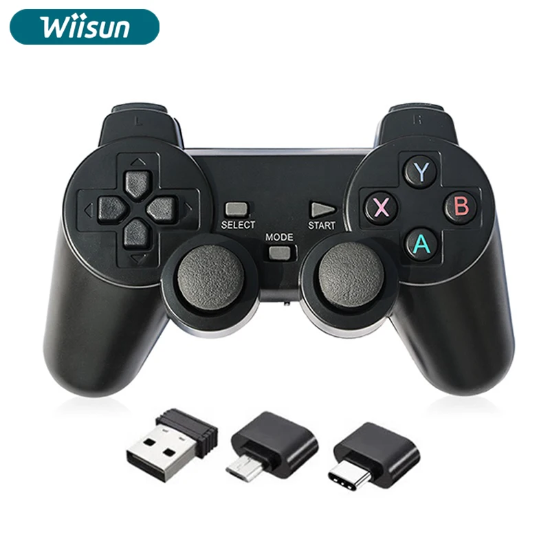 

2.4Ghz Wireless Gamepad USB Game Controller for Video Game Console USB Joystick For PS2/PS3 Android TV BOX Phone