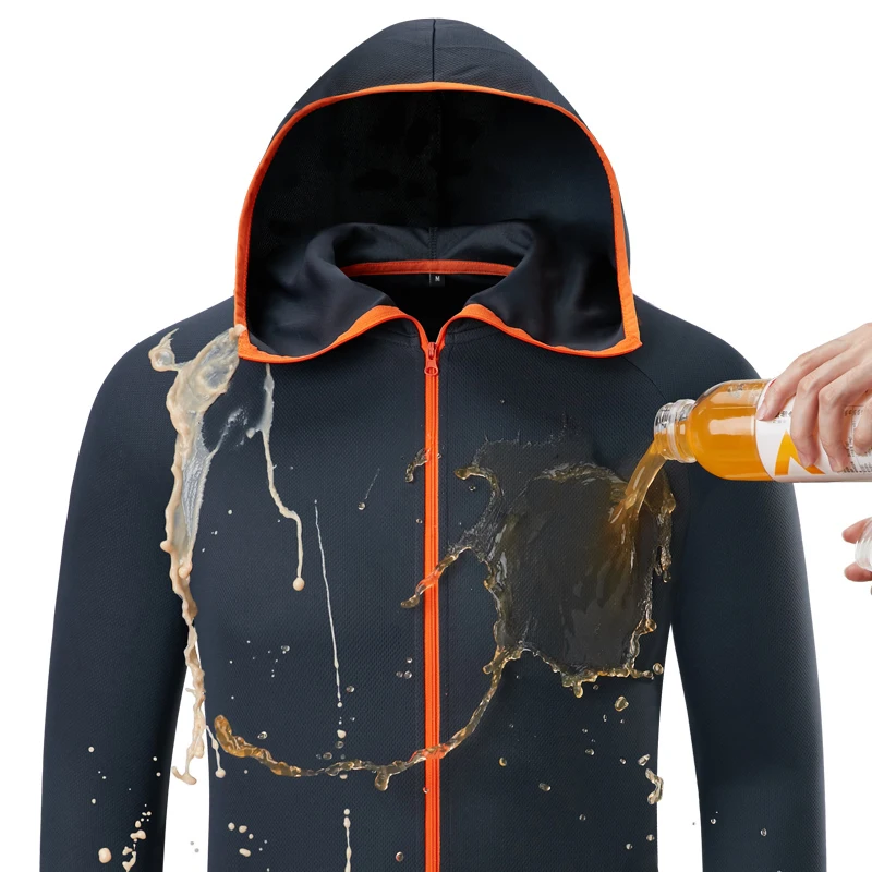 

JACKETOWN Ice Silk Men Waterproof Hiking Jacket Windproof Outdoor Clothing