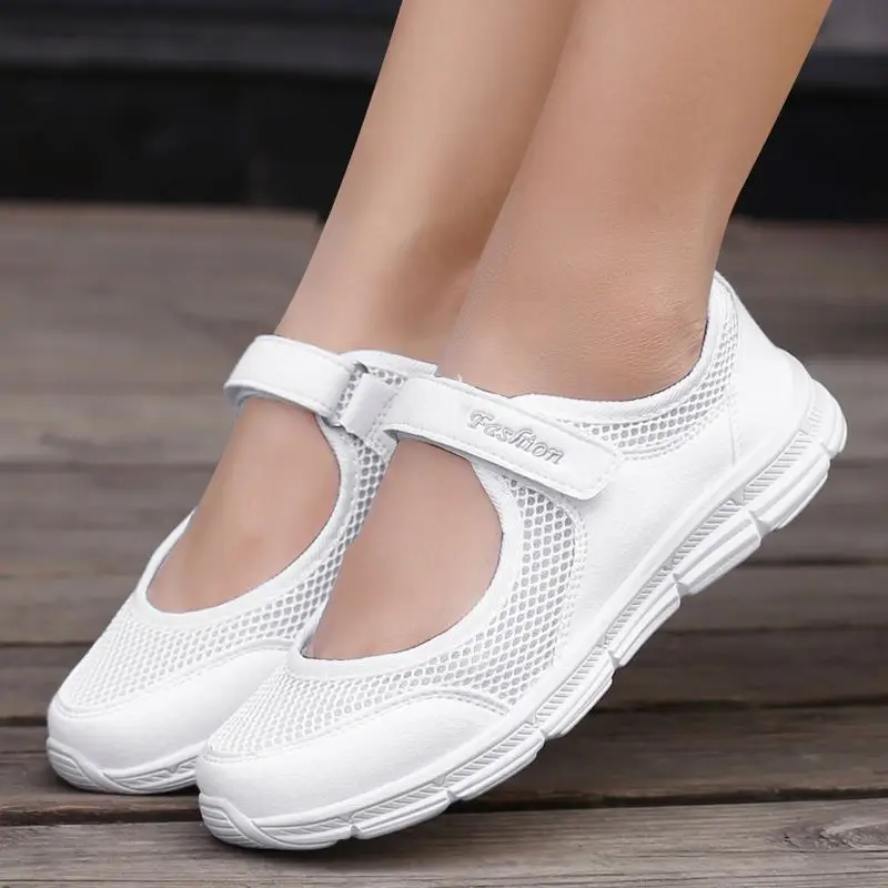 

Cheap 2021 light mesh sneakers women flats breathable comfortable women's shoes flat outdoor mother ladies casual shoes woman