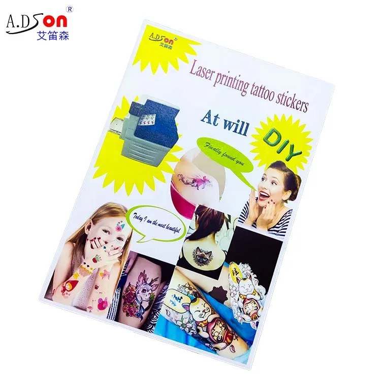 

Free sample factory price Tattoo sticker body adornment can print tattoo paper water transfer print tattoo paper