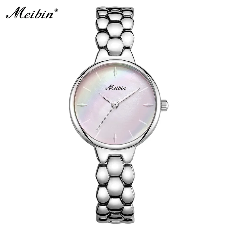 

MEIBIN 1073 hot saling product stainless steel waterproof watches custom logo watches women quartz wrist watches ladies, 1 colors choice