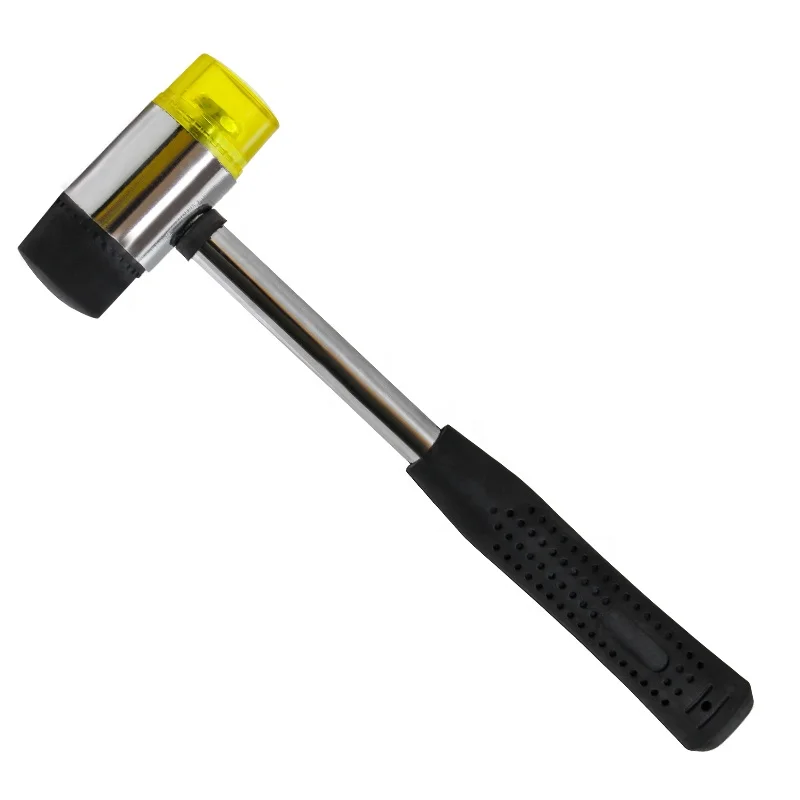 

Over size black and transparent hand rubber sledge pile hammer