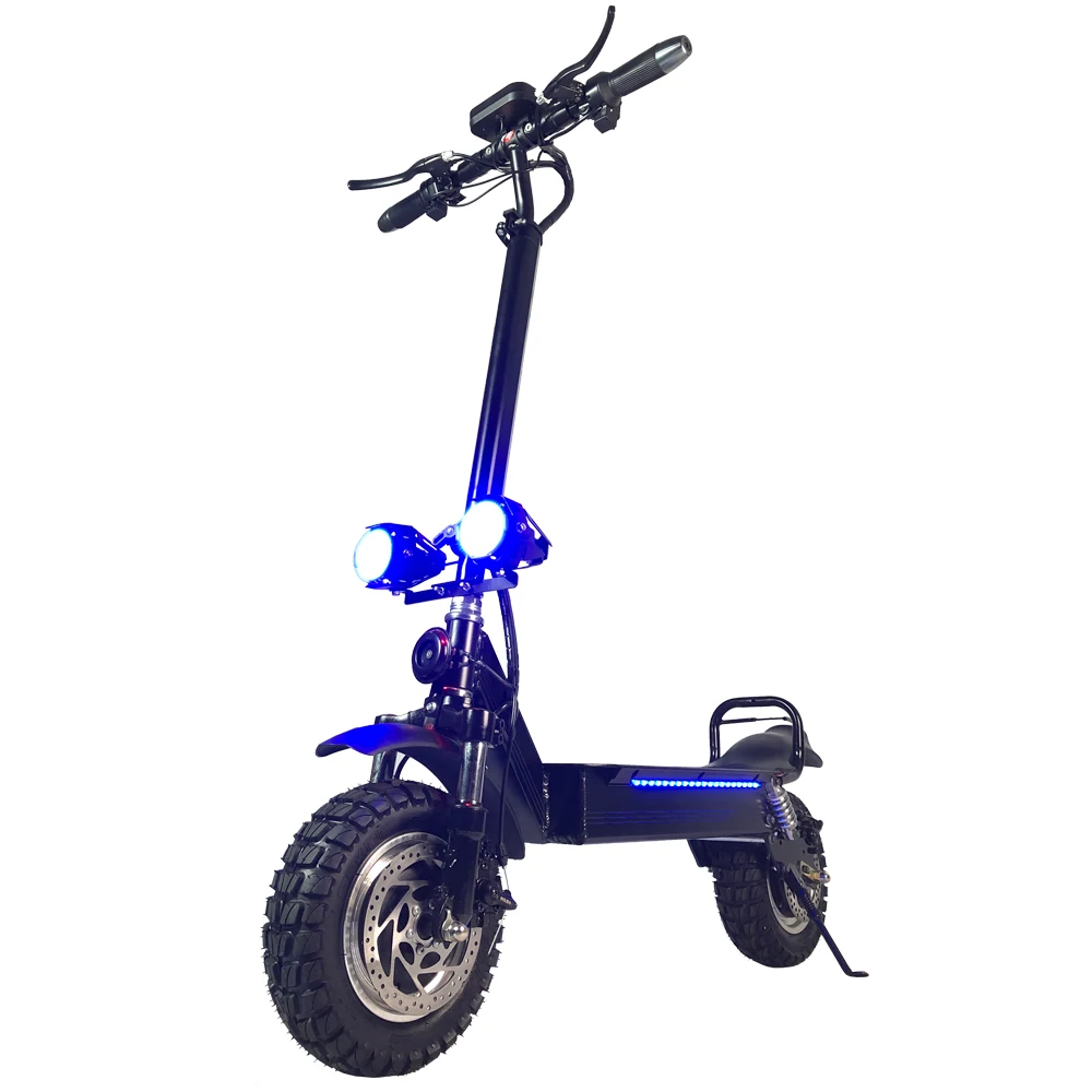 

New design 48V 2000w adult foldable powerful off road electric scooter double drive electric scooters 2 wheel fast scooter