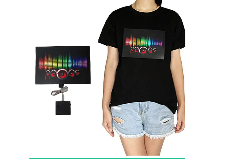 christmas light up t shirt