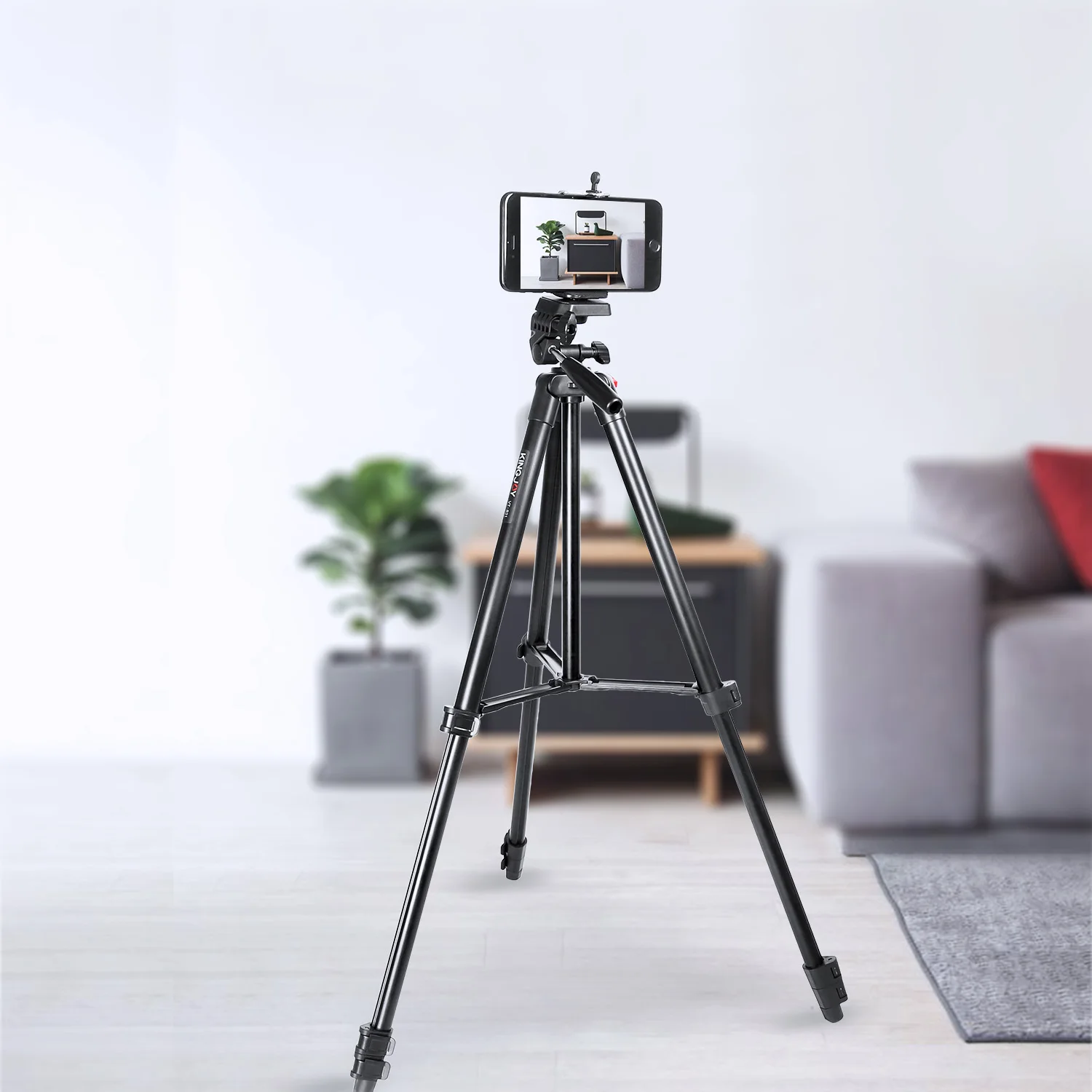 

KINGJOY 53" Camera Phone Tripod Stand for Canon Nikon DSLR with Carry Bag