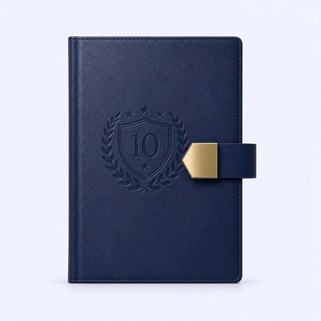 Corporate Milestone Notebook - Magnetic Clasp Edition