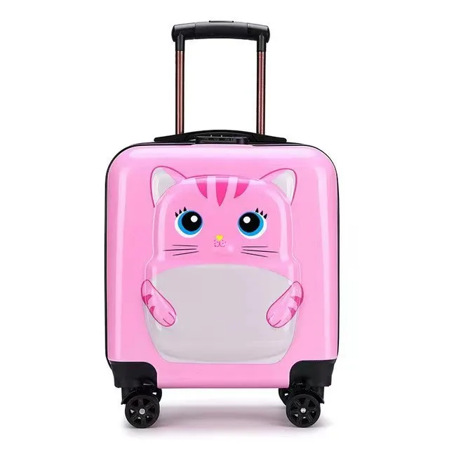 

Hard Shell Children Fashion Luggage Trolley 18 inch Kids Cartoon Trolley For Travel chinese suitcases