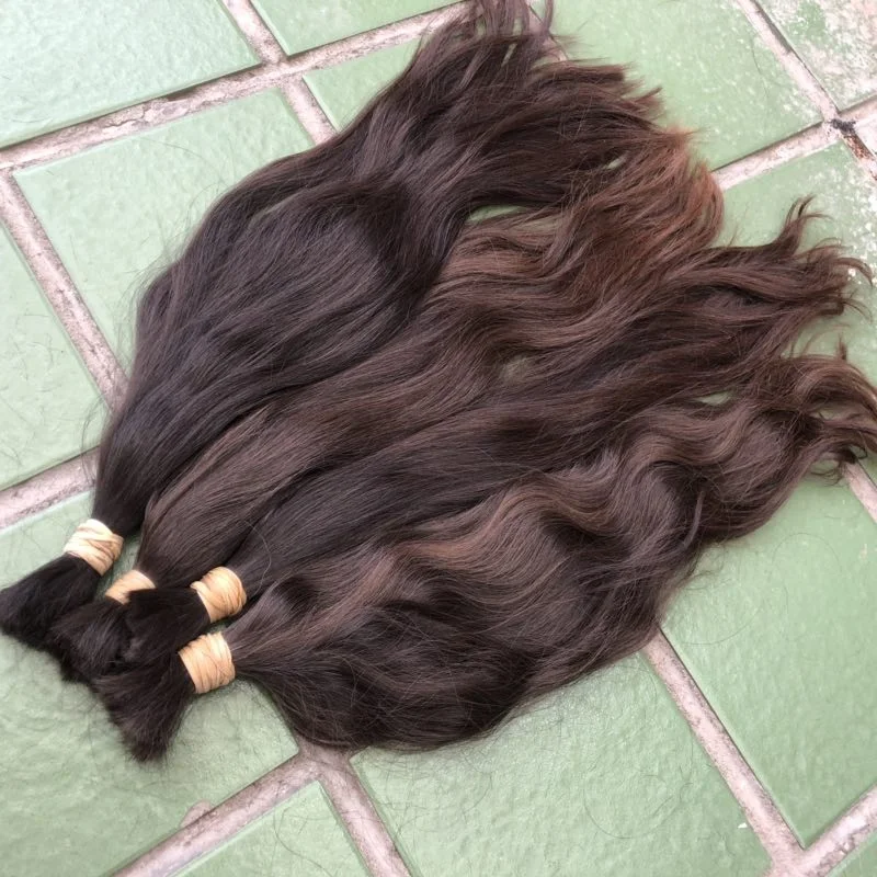 

unprocessed Indian Raw natural brown hair from India