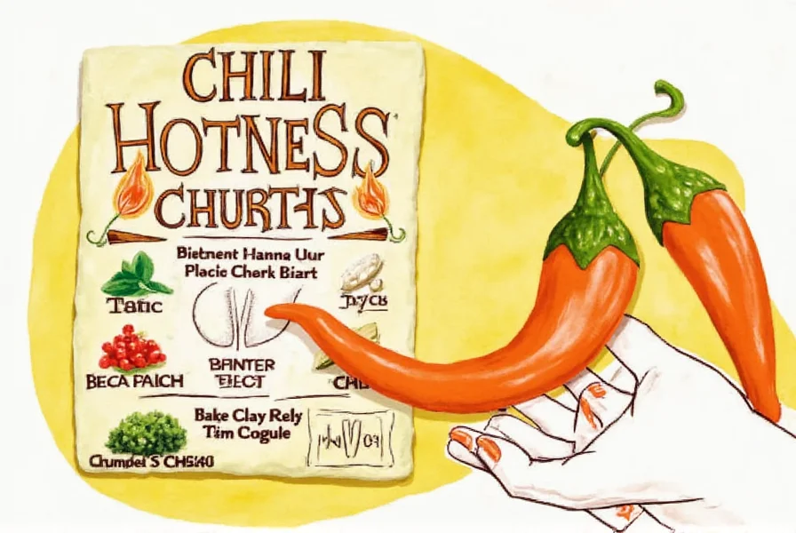 Chili Hotness Chart Infographic