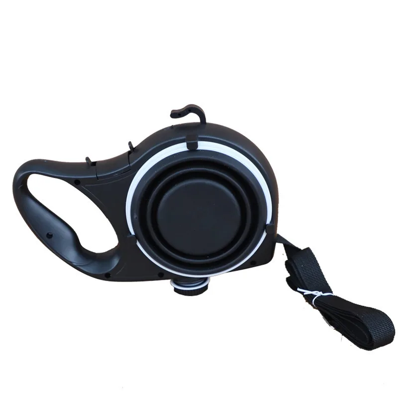 

Pet supplies shipping agent dropshipping Multifunctional retractable dog leash with water bottle comes with garbage bag
