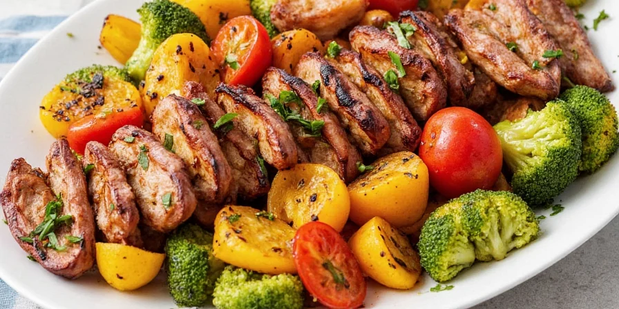 Infographic with veggie grilling tips