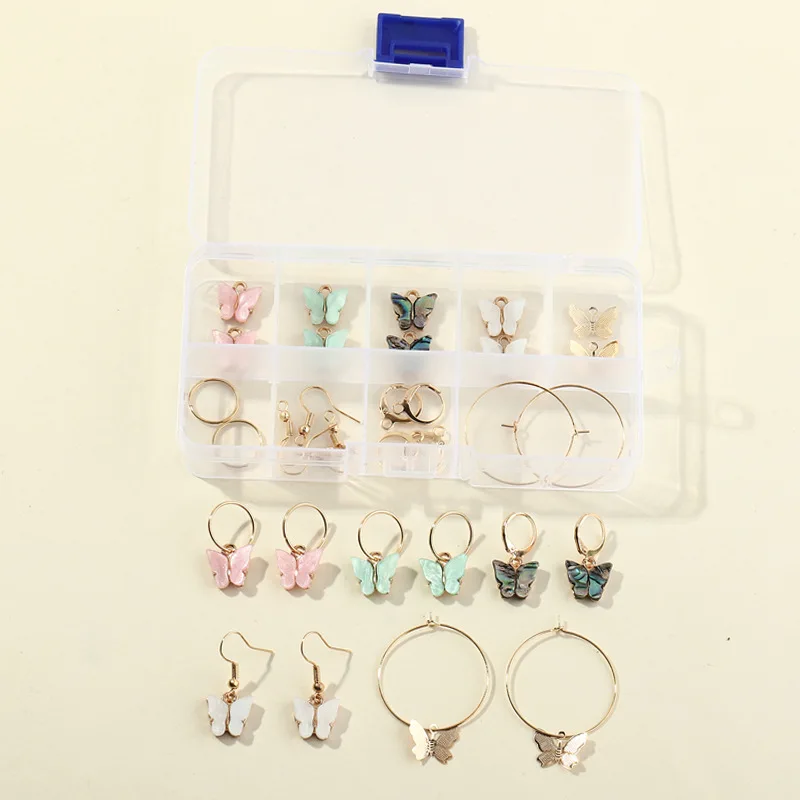 

DIY Jewelry Box Cute Little Fresh Bear Butterfly Accessory Earrings Box For Girls