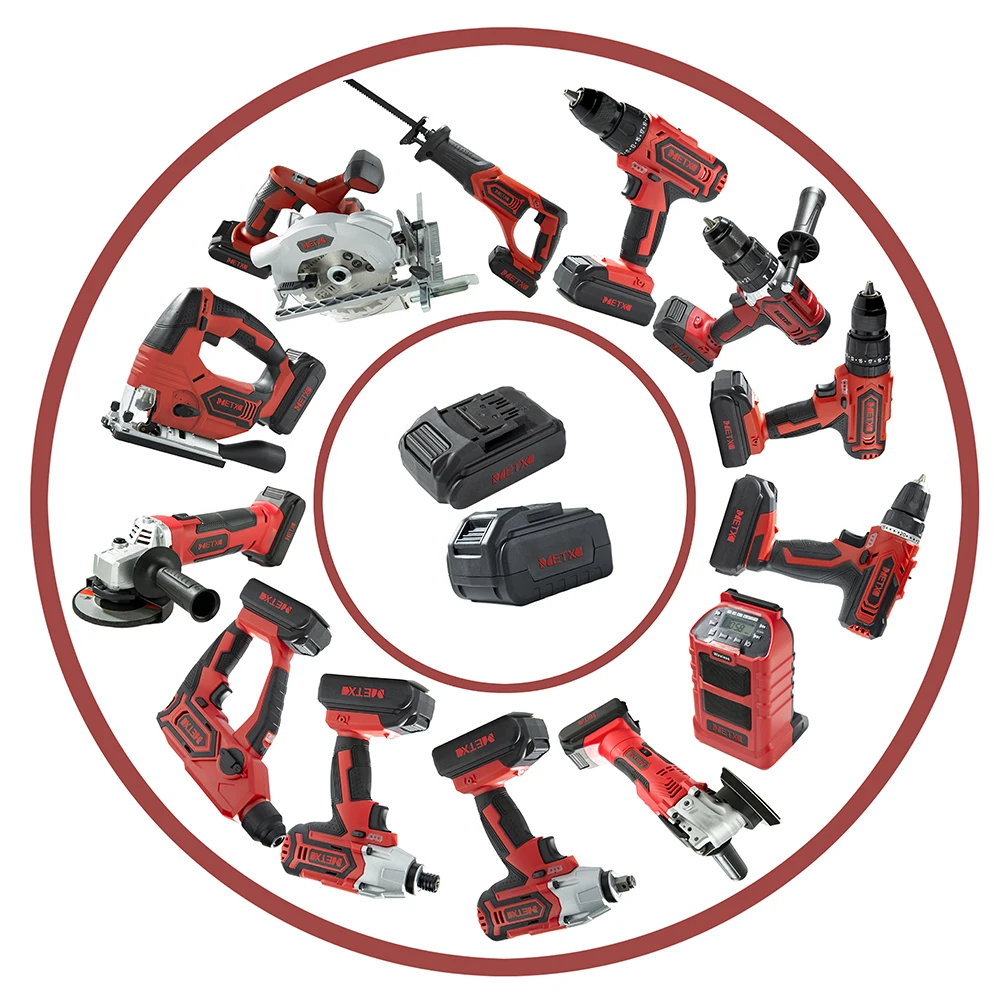 
18V Metalwell semi professional cordless power tool combo set kit with charger 