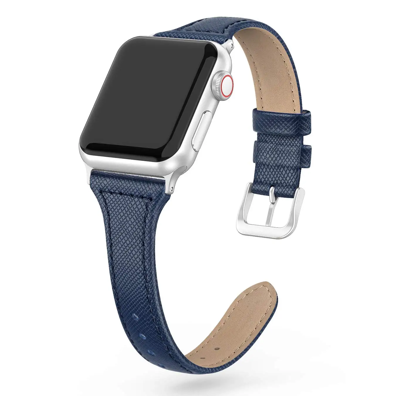 

Handmade slim leather loop strap for genuine leather apple watch band, Multiple choice