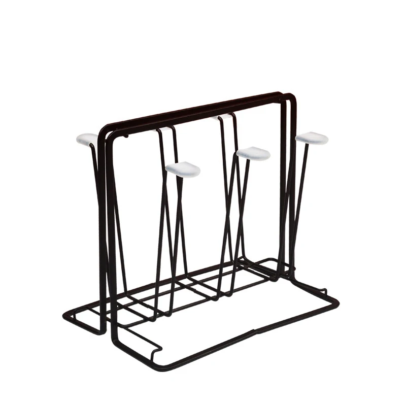 

Household Mug racks home mug glass upside down draining rack kitchen storage shelves