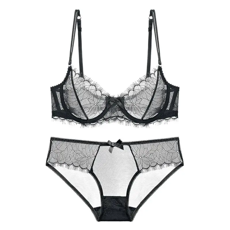 

Fashion Lace Bra panties Set Underwear Women Embroidery Bras Set Plus Size Ladies Lingerie Sexy Lace bra set