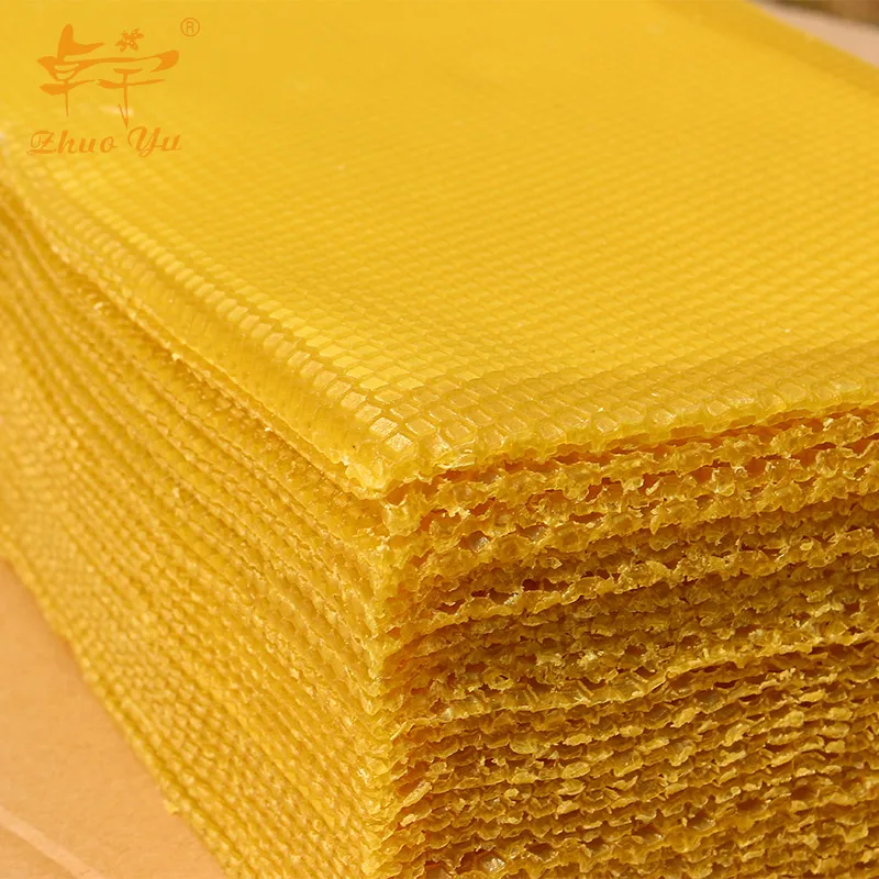 

Beekeeping tools factory directly supplies beeswax foundation sheet and bee wax comb sheet