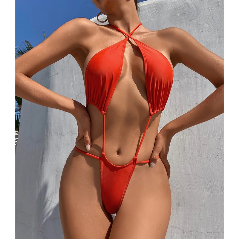 

Custom Bikini 2021 Women Sexy Bikini Logo Thong Swimsuit Designers One Piece Swimwear