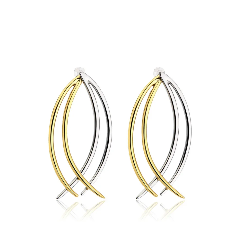 

Fish Pattern Stud Earring Gold Color Earings Stainless Steel Earrings For Women Jewelry Pendientes Brincos Feminino, Customized color