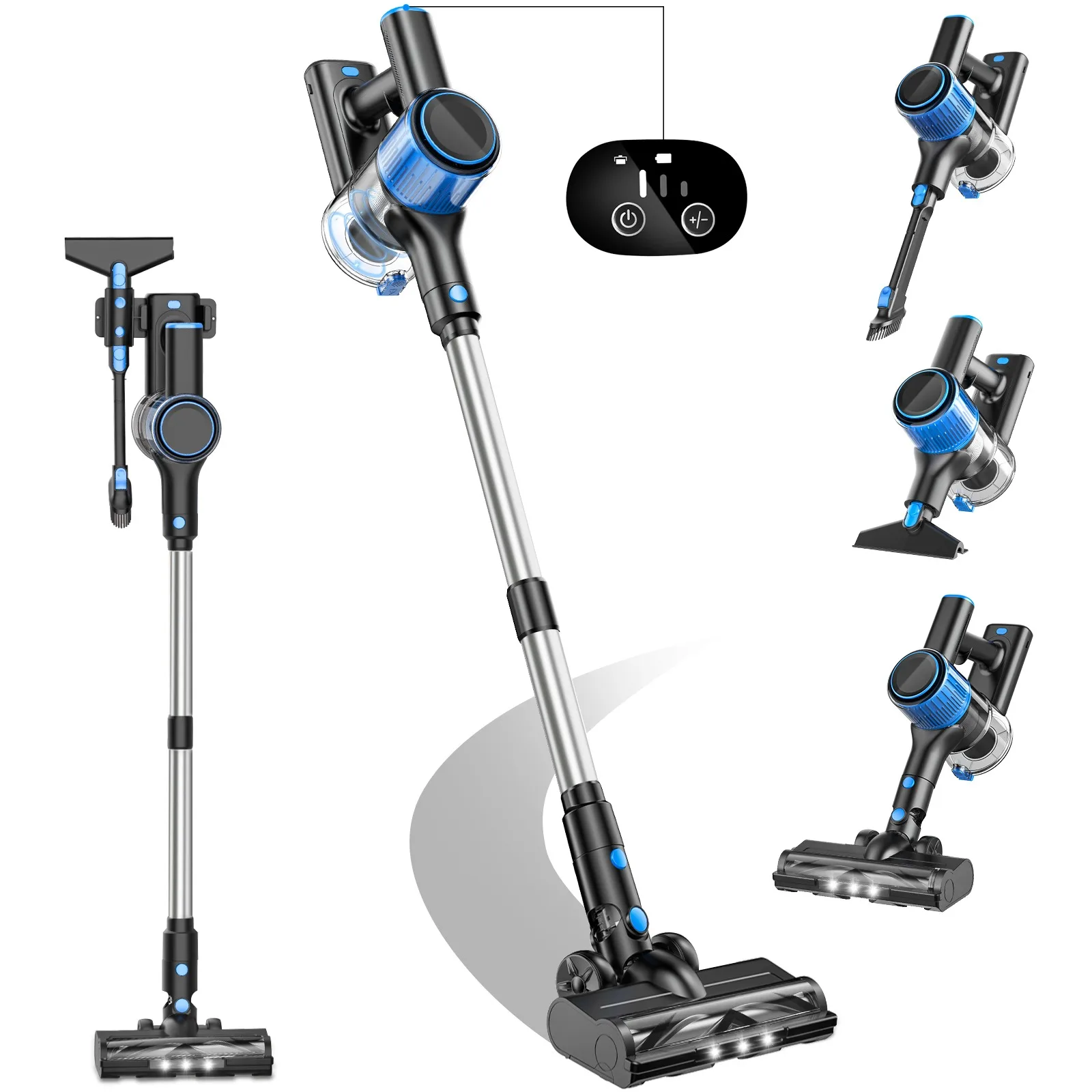 A27 Lightweight Cordless Vacuum Cleaner-Silver Blue