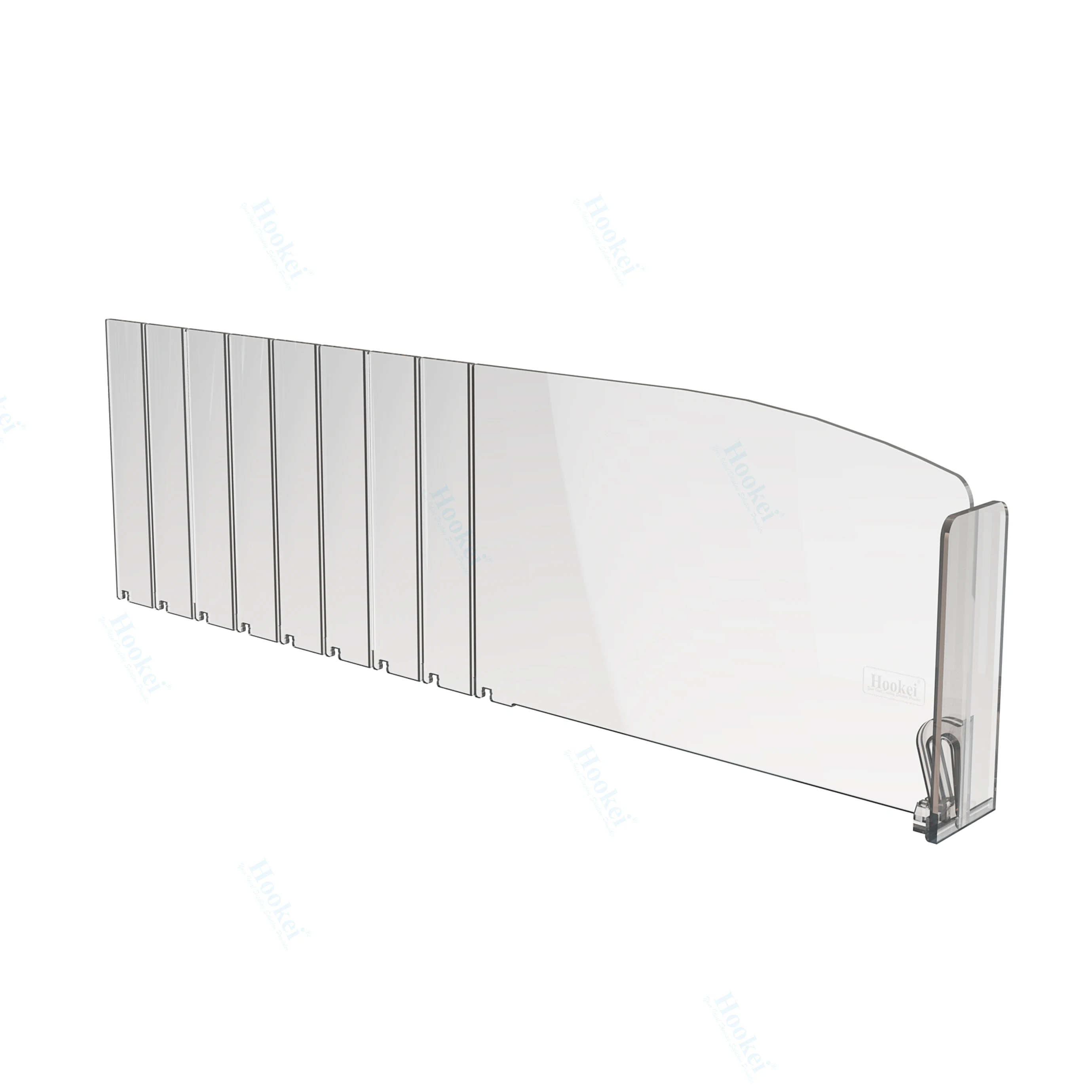 Wholesale Book Pharmacy Wire Freezer Roller Plastic Gondola Adjustable Shelf Dividers for Cigarettes Displays